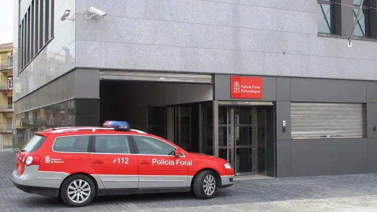 Imagen de la comisaría de la Policía Foral en Estella. POLICÍA FORAL