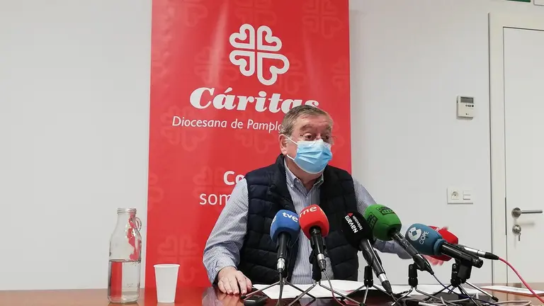 El director de Cáritas en Pamplona y Tudela, Ángel Iriarte. EUROPA PRESS