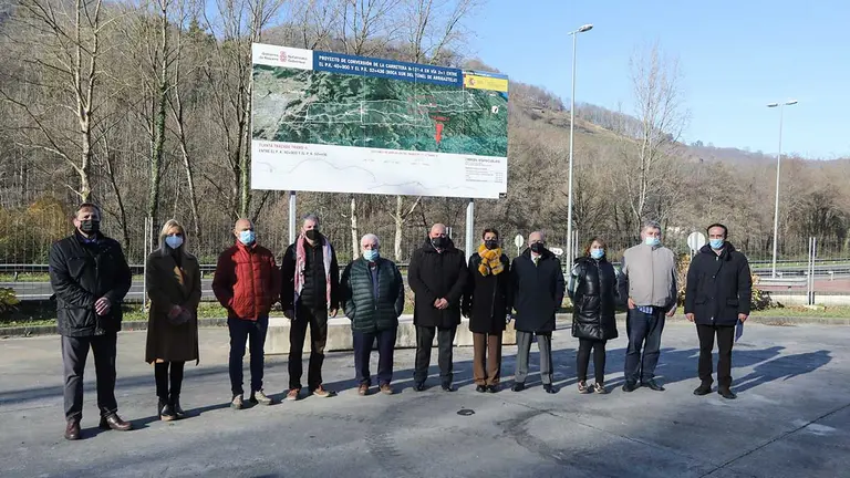 Visita a las obras de la N-121-A.GOBIERNO DE NAVARRA