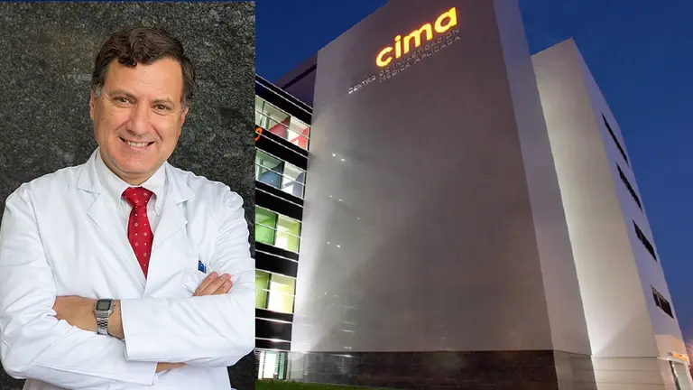 Montaje con el CIMA y el Dr. Ignacio Melero. CEDIDAS