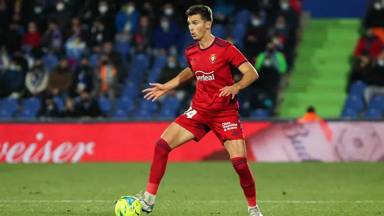 El jugador de Osasuna Lucas Torró, durante el partido entre Getafe y Osasuna. 
Irina R. Hipolito / AFP7 / Europa Press
