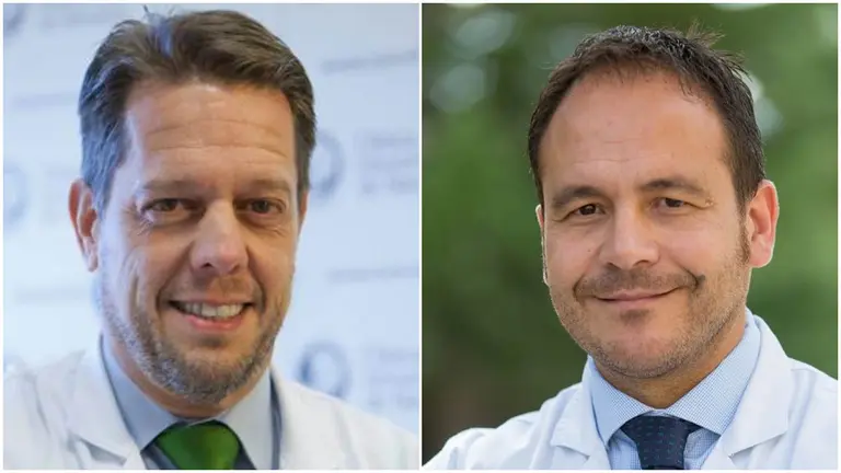 Los médicos Javier Zulueta y José Luis del Pozo.