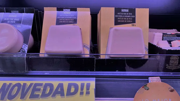 Paté de foie de pato con cebolla caramelizada. MERCADONA