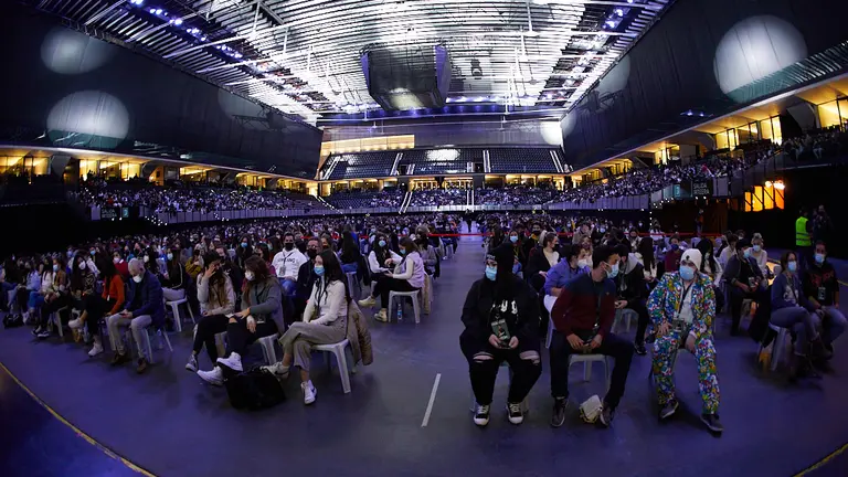Imagen de archivo de un concierto celebrado en el Navarra Arena. IÑIGO ALZUGARAY