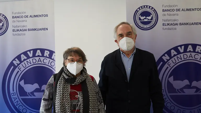 El Banco de Alimentos de Navarra hace balance de la campaña 'La Gran Recogida de Alimentos'. IÑIGO ALZUGARAY