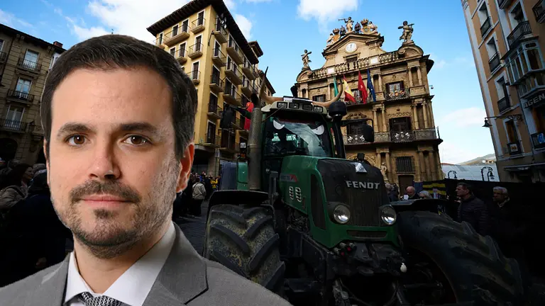 Los ganadores y agricultores navarros piden la dimisión del Garzón por sus ataques al campo.