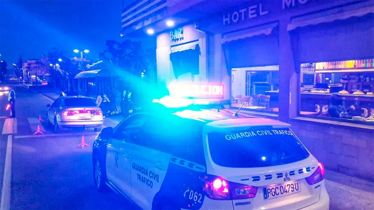 La Guardia Civil interviene en el atropello de un peatón de 64 años en un paso de cebra de Los Arcos. CEDIDA