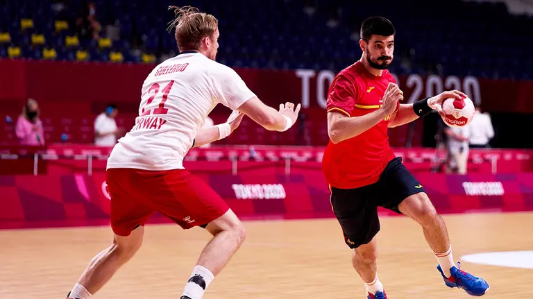 El internacional español de balonmano Eduardo Gurbindo. Foto Europa Press.