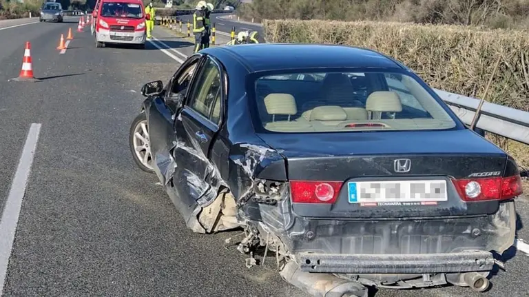 Accidente en Berrioplano, en la A-15 POLICÍA FORAL