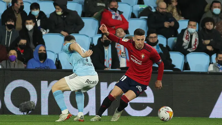 Osasuna se enfrenta al Celta de Vigo en el estadio de Balaídos en la vigésimo primera jornada de La Liga Santander. C.A. OSASUNA