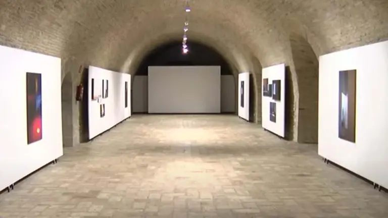 Exposición 'Desplazamientos de azul y aire' del equipo artístico Marina - Morón. AYUNTAMIENTO DE PAMPLONA