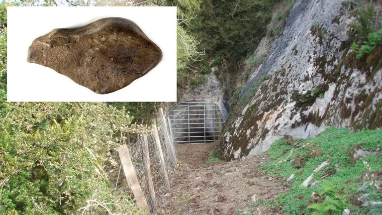 El mapa más antiguo de Europa occidental encontrado en la cueva de Abauntz (Navarra). ARCHIVO/BLOG ARQUEOLOGÍA NAVARRA