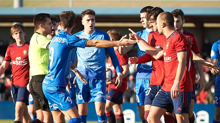 Osasuna Promesas se enfrenta al Laredo en las instalaciones de Tajonar. PABLO LASAOSA