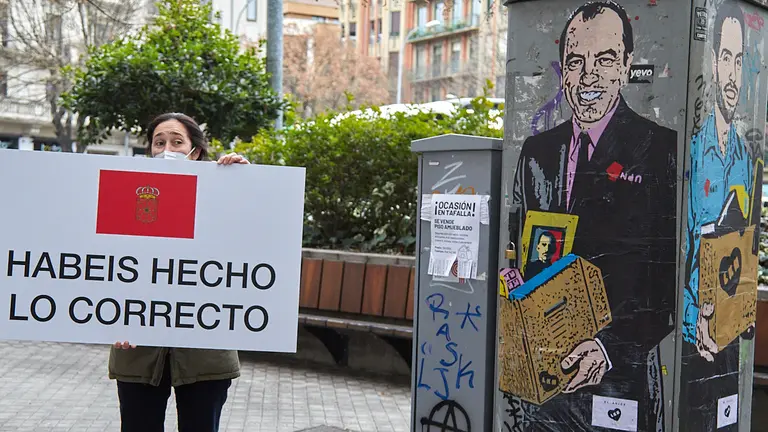 Ejecutiva extraordinaria de UPN tras el conflicto con sus dos diputados en el Congreso de los Diputados. IÑIGO ALZUGARAY