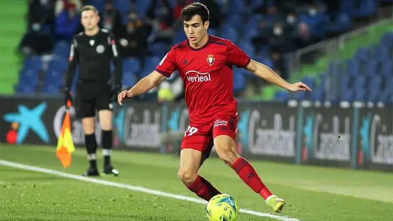 Manu Sanchez con la camiseta de Osasuna ante el Getafe. Irina R. Hipolito / AFP7 / Europa Press.