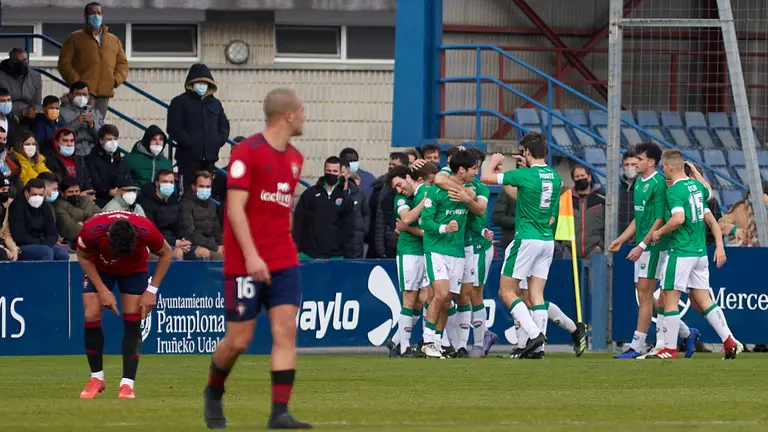 Partido de fútbol correspondiente al grupo 2 de la Segunda RFEF entre Osasuna Promesas y AD San Juan disputado en las instalaciones de Tajonar. IÑIGO ALZUGARAY