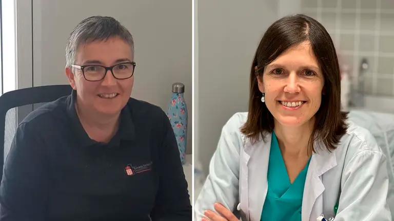 La nueva gerente de Atención Primaria del Área de Pamplona, Yolanda Martínez Cámara; y la nueva gerente del Área de Salud de Tudela, Ana Campillo Arregui. GOBIERNO DE NAVARRA