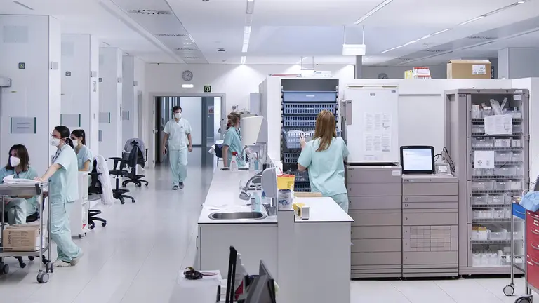 Imagen de la UCI en el Hospital Universitario de Navarra. - GOBIERNO DE NAVARRA