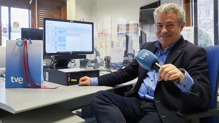 Entrevista con el periodista de TVE Joaquín Ortigosa. IÑIGO ALZUGARAY