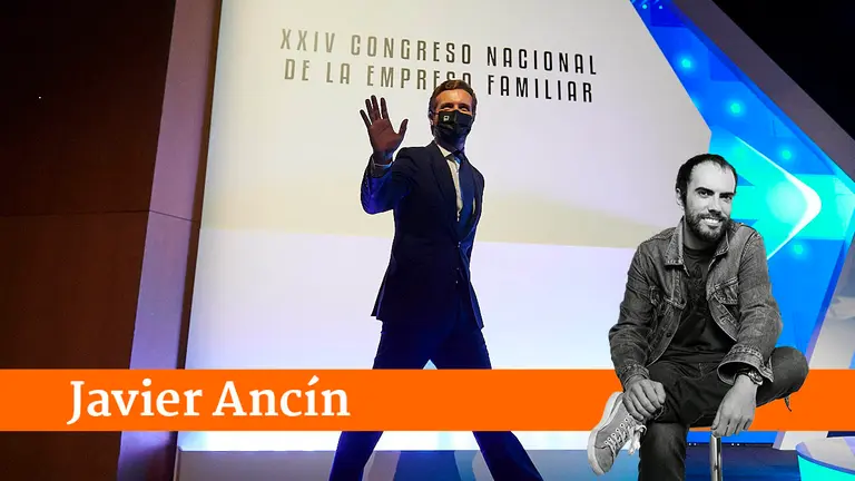 El presidente del Partido Popular, Pablo Casado, interviene en el XXIV Congreso nacional de la Empresa Familiar. PABLO LASAOSA