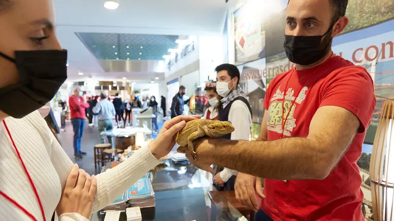 Feria Internacional de Turismo Navartur que se celebra en Baluarte. IÑIGO ALZUGARAY