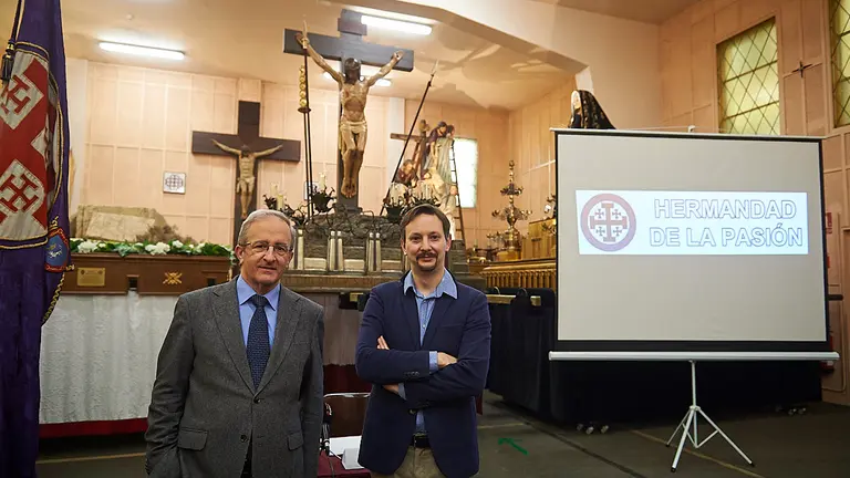La Hermandad de la Pasión del Señor presenta el proyecto de un nuevo paso de 'Cristo Resucitado’. PABLO LASAOSA