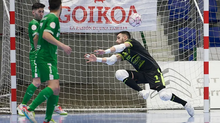 Osasuna Xota se enfrenta a El Pozo Murcia en Pamplona. PABLO LASAOSA
