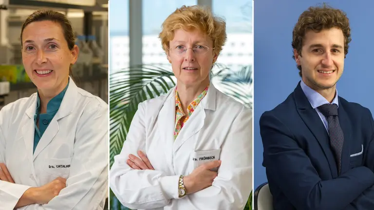 Dras. Victoria Catalán y Gema Frühbeck y Xabier Unamuno. CLÍNICA UNIVERSIDAD DE NAVARRA