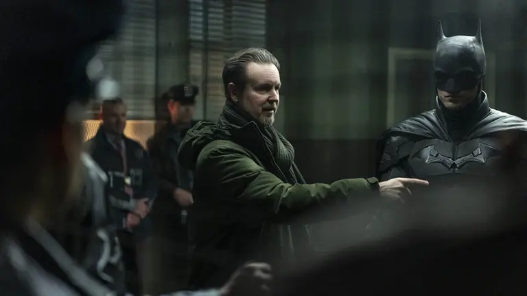 El director Matt Reeves junto a Robert Pattinson