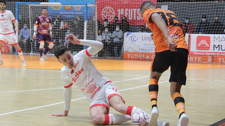 Partido Ribera Navarra - Cartagena de fútbol sala en Tudela. @RiberaNavarraFS
