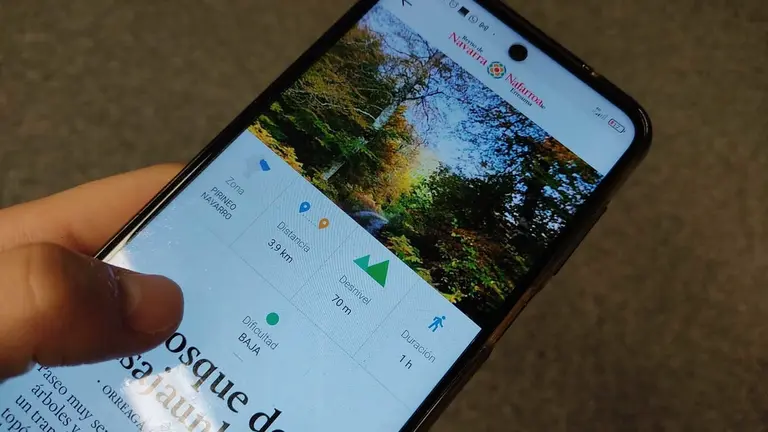 Esta es la nueva app de senderismo en Navarra que arrasa en descargas.