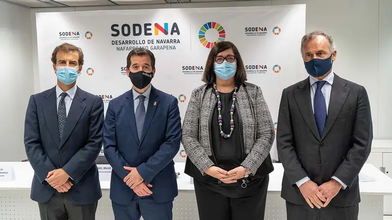 El Gobierno foral presenta dos fondos arraigo para anclar el tejido empresarial al territorio y favorecer su desarrollo. SODENA