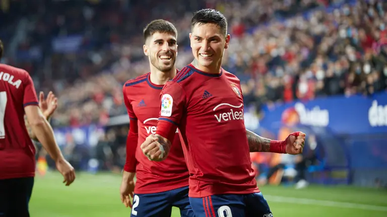 Partido de La Liga Santander entre Osasuna y Levante disputado en el estadio de El Sadar. IÑIGO ALZUGARAY