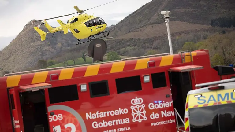 Imagen del simulacro. GOBIERNO DE NAVARRA