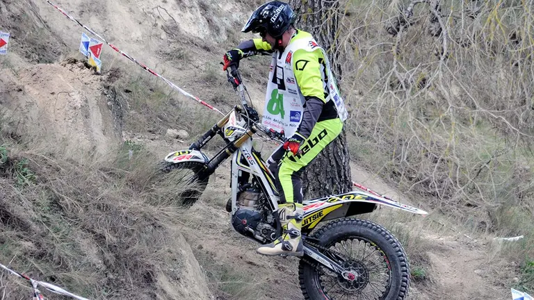 Celebración en Caparroso del campeonato navarro-riojano de trial con cerca de 40 participantes. AMAYA LUQUI