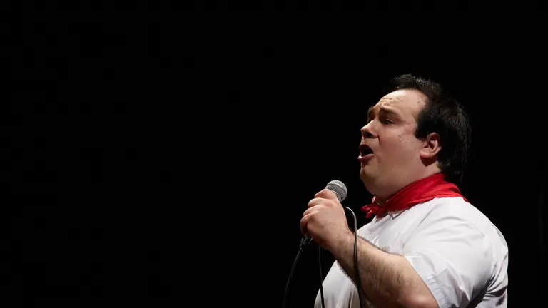 Presentación del disco del jotero navarro Josu Hernández. IÑIGO ALZUGARAY