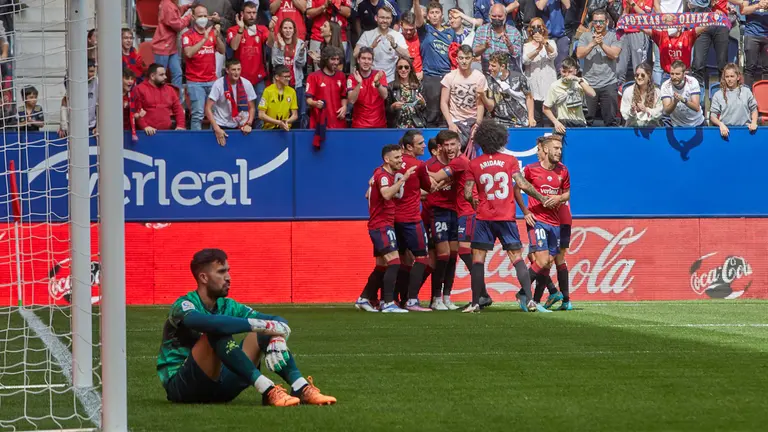 Partido de La Liga Santander entre Osasuna y Alavés disputado en el estadio de El Sadar. IÑIGO ALZUGARAY