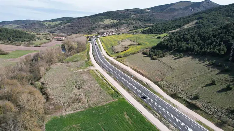 Fin de las obras del primer tramo de las obras de transformación en vía de 2+1 de la N-121-A entre los túneles de Ezcaba y Olave. - GOBIERNO DE NAVARRA