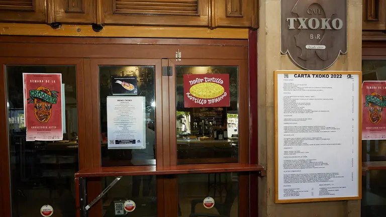 Croqueta Invertida del Bar Txoko de la Plaza del Castillo de Pamplona. IÑIGO ALZUGARAY