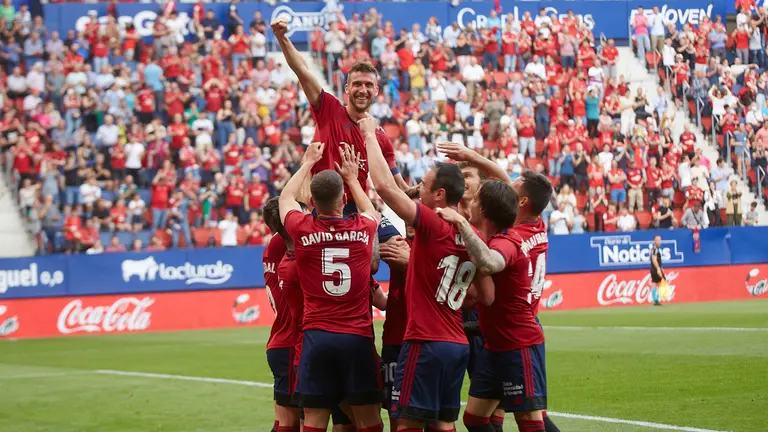Partido de La Liga Santander entre Osasuna y Getafe disputado en el estadio de El Sadar. IÑIGO ALZUGARAY