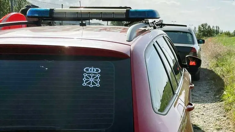 Vehículo inmovilizado en Berrioplano. - POLICÍA FORAL