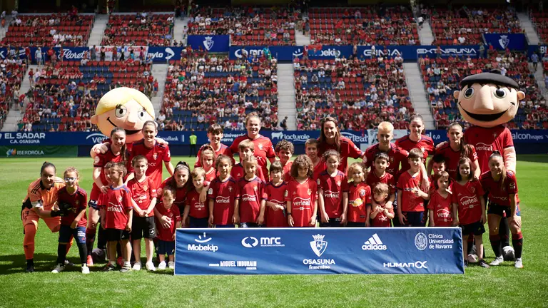 Osasuna femeninose enfrenta al Espanyol en El Sadar. PABLO LASAOSA