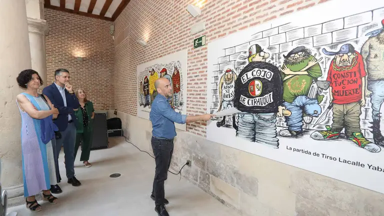 César Oroz explica uno de sus trabajos - GOBIERNO DE NAVARRA
