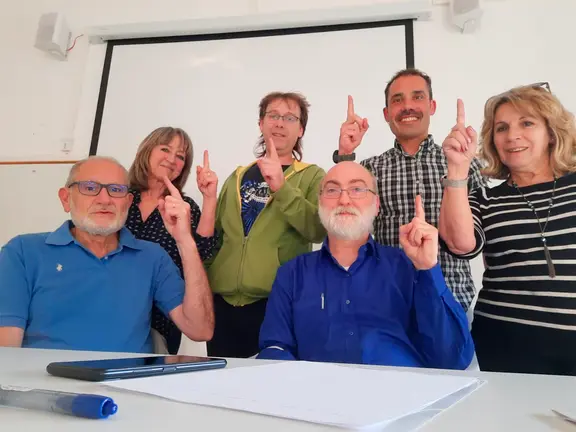 Miembros de ACCU Navarra, la Asociación Enfermedad de Crohn y Colitis Ulcerosa. CEDIDA.