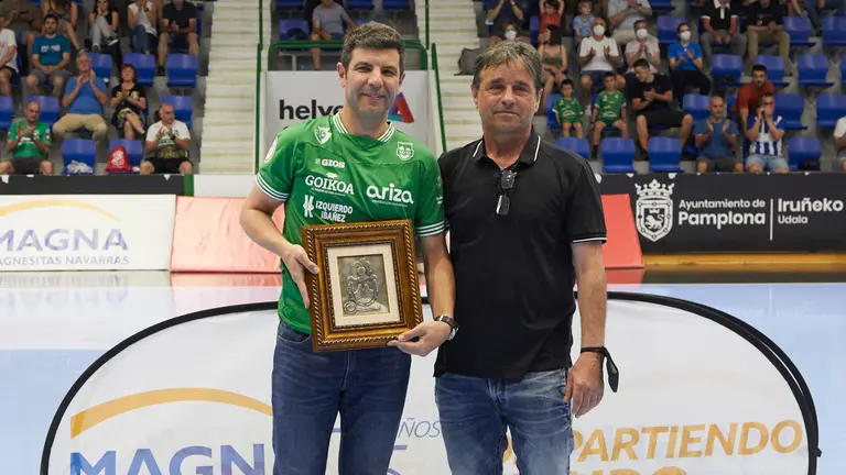 Partido de la LNFS entre Osasuna Magna Xota y Burela Lugo disputado en el pabellón Anaitasuna de Pamplona. IÑIGO ALZUGARAY