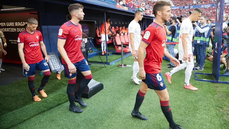 Partido de La Liga Santander entre Osasuna y Mallorca disputado en el estadio de El Sadar. IÑIGO ALZUGARAY