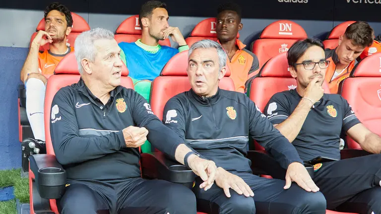 Partido de La Liga Santander entre Osasuna y Mallorca disputado en el estadio de El Sadar. IÑIGO ALZUGARAY