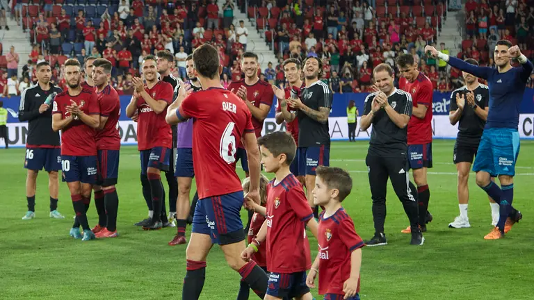 Partido de La Liga Santander entre Osasuna y Mallorca disputado en el estadio de El Sadar. IÑIGO ALZUGARAY