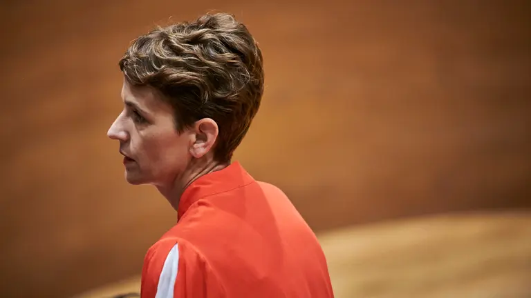 María Chivite, presidenta del Gobierno de Navarra. PABLO LASAOSA