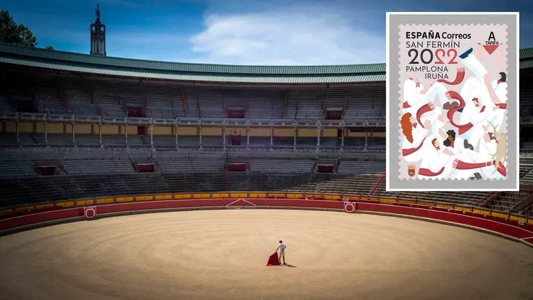 Los nuevos sellos de Correos para celebrar San Fermín 2022 y la Feria del Toro. MEGAN WALLS